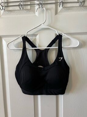 Gymshark Black Racerback Padded Sports Bra